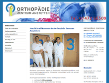 Tablet Screenshot of ortho-amstetten.at